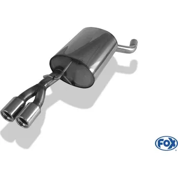 Tlumič výfuku Fox Sportauspuff koncový tlumič výfuku s koncovkou 2x76 Typ 13 pro Škoda Octavia 1U s motorem 1.8 T 110 SLEVA 2%