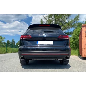 Tlumič výfuku Fox Sportauspuff koncový tlumič výfuku s koncovkou 1x114 Typ 25 na obou stranách pro Volkswagen Touareg CR7 2018- s motorem 3.0 TDI SLEVA 2%