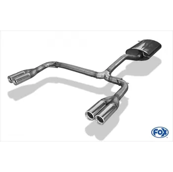 Tlumič výfuku Fox Sportauspuff koncový tlumič výfuku s koncovkou 2x80 Typ 13 na obou stranách pro Mercedes třída M W163 s motorem 3.2, 3.7, 4.0 CDI, 4.3 SLEVA 2%