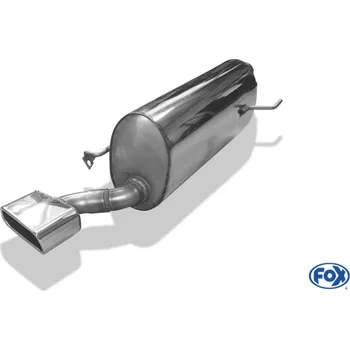 Tlumič výfuku Fox Sportauspuff koncový tlumič výfuku s koncovkou 145x65 Typ 59 pro Volkswagen Polo AW1 2017- s motorem 1.0 SLEVA 2%