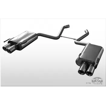 Tlumič výfuku Fox Sportauspuff koncový tlumič výfuku s koncovkou 2x80 Typ 17 na obou stranách pro Mercedes třída S 221 s motorem 3.5, 4.7, 5.5 SLEVA 2%