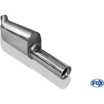 Tlumič výfuku Fox Sportauspuff koncový tlumič výfuku s koncovkou 1x90 Typ 13 pro Opel Corsa A s motorem 1.2, 1.3, 1.4, 1.6 GSI SLEVA 2%