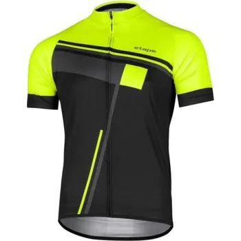 cyklistický dres pánský dres ETAPE Cube - Černá/žlutá fluo, 3XL
