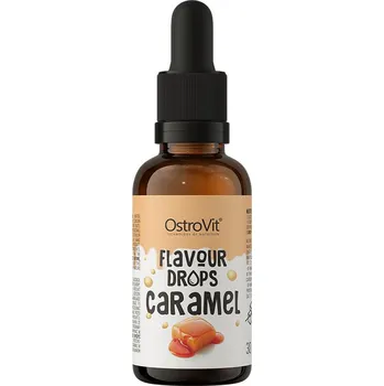 Fitness strava Ostrovit Flavour drops 30 ml Příchuť: karamel