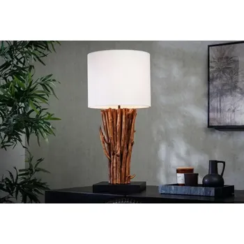Stojací lampa Stolní lampa Euphoris Small (Designová stolní lampa se dřevem 58cm.)
