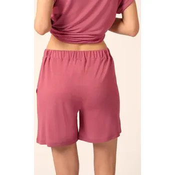 Pánské kraťasy Huber Šortky z materiálu 19007 Růžová Regular Fit 36