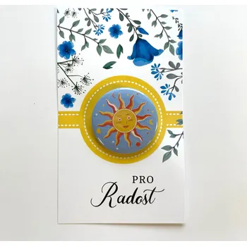 Kosmetická sada Dárková kartička Pro radost s buttonem