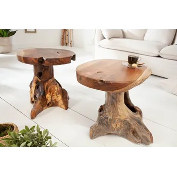 Konferenční stolek Stolek ROOT NATUR (Design malý stolek z masivu natural.)