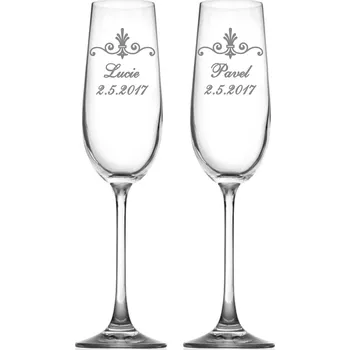 Svatební dekorace Svatební skleničky se jmény #15