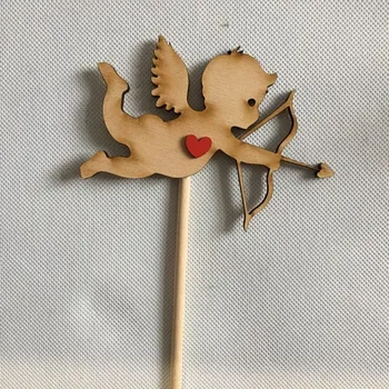 Vánoční dekorace Anděl Amor 10 cm zápich