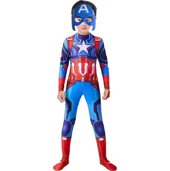 Karnevalový kostým Dětský kostým Superhrdina Kapitán Amerika s maskou 110-122 M