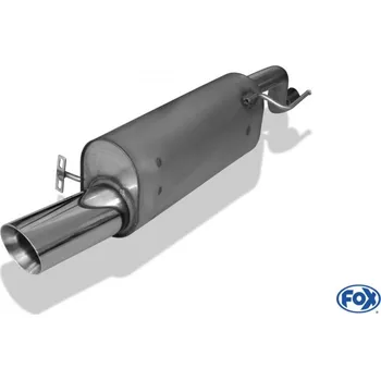 Tlumič výfuku Fox Sportauspuff koncový tlumič výfuku s koncovkou 1x100 Typ 25 pro Opel Corsa E s motorem 1.4 Turbo SLEVA 2%