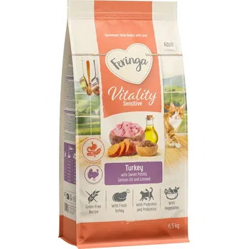 Krmivo pro kočku 6,5kg Feringa Vitality Sensitive - krůtí granule pro kočky