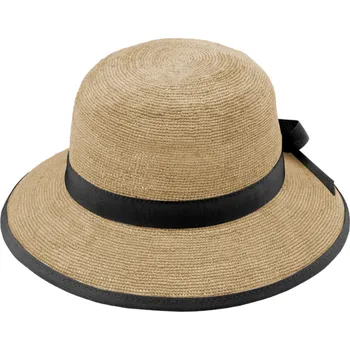 Klobouk Fiebig - Headwear since 1903 Dámský letní nemačkavý slaměný klobouk Cloche - Crochet Cloche Natur Melanž Velikost: Unisize (S-XL)