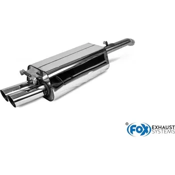 Tlumič výfuku Fox Sportauspuff koncový tlumič výfuku s koncovkou 2x70 Typ 14 pro Audi A6 C4 s motorem 2.0, 2.3, 2.4 D, 2.8 SLEVA 2%