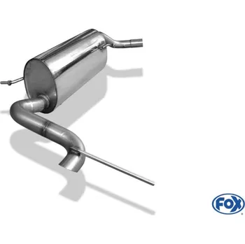 Tlumič výfuku Fox Sportauspuff koncový tlumič výfuku s koncovkou 1x55 Typ 10 skrytá pro Seat Ibiza s motorem 1.8 SLEVA 2%
