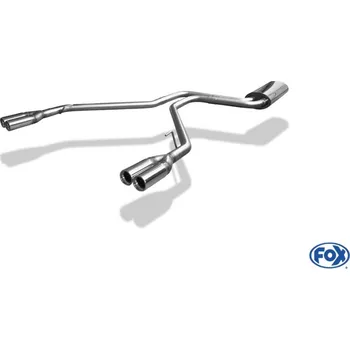 Tlumič výfuku Fox Sportauspuff koncový tlumič výfuku s koncovkou 2x80 Typ 13 na obou stranách pro Mercedes Viano 638 s motorem 108 CDI 2.2, 108 D 2.3, 110 CDI 2.2, 110 TD 2.3, 112 CDI 2.2 SLEVA 2%