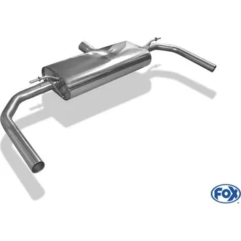 Tlumič výfuku Fox Sportauspuff koncový tlumič výfuku pro modely A45 AMG nebo s AMG paketem s koncovkou vyvedeno do OEM koncovek pro Mercedes CLA 2012- s motorem 2.0 SLEVA 2%