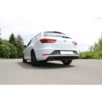 Tlumič výfuku Fox Sportauspuff koncový tlumič výfuku s koncovkou 160x90 Typ 38 na obou stranách pro Seat Leon 5F ST s motorem 2.0 TDI SLEVA 2%