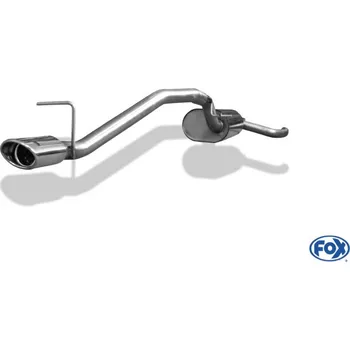 Tlumič výfuku Fox Sportauspuff koncový tlumič výfuku s koncovkou 106x71 Typ 32 pro Ford Focus II 02/2008- s motorem 1.4, 1.6, 1.8, 2.0 SLEVA 2%