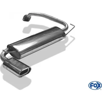 Tlumič výfuku Fox Sportauspuff koncový tlumič výfuku s koncovkou 135x80 Typ 53 pro Mazda 323 BA s motorem 1.3, 1.5 SLEVA 2%