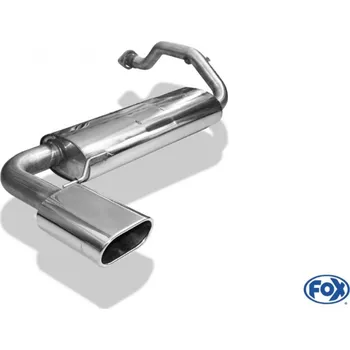 Tlumič výfuku Fox Sportauspuff koncový tlumič výfuku s koncovkou 135x80 Typ 52 pro Honda CRX II s motorem EC8/9 ED6/7/9 EE8/9 SLEVA 2%