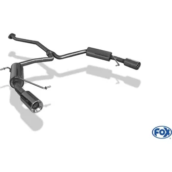 Tlumič výfuku Fox Sportauspuff koncový tlumič výfuku s koncovkou 1x90 Typ 13 na obou stranách pro Mazda 6 GH 2007- s motorem 2.0 D, 2.2 D SLEVA 2%