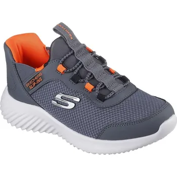 Chlapecké polobotky Dětské boty Skechers SLIP-IN Bounder BRISK BURST Charcoal 403822L/CCOR Velikost: 32