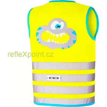 Cyklistická vesta WOWOW Dětská Reflexní vesta CRAZY MONSTER Yellow