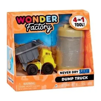 Dětské zboží Wonder Factory Never Dry Sand - Light Brown +Truck
