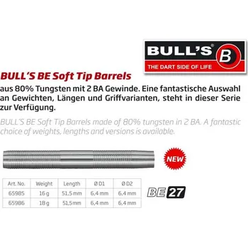 Šipka Bull´s Barrels - tělíčka BE27 80% wolfram 18gr. 65986