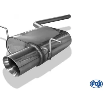 Tlumič výfuku Fox Sportauspuff koncový tlumič výfuku s koncovkou 1x100 Typ 25 pro Mini Clubman R55 2007- s motorem 1.6 SLEVA 2%