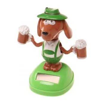 Zahradní dekorace Solární tančící dekorace pejsek s kšandami