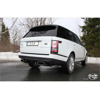 Tlumič výfuku Fox Sportauspuff koncový tlumič výfuku s koncovkou 220x80 Typ 49 na obou stranách pro Land rover Range Rover IV 2012- s motorem 5.0 SLEVA 2%