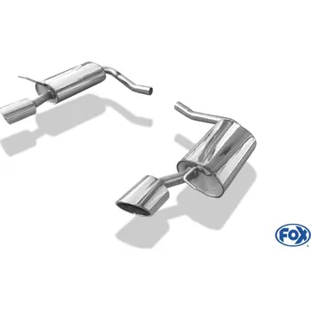 Tlumič výfuku Fox Sportauspuff koncový tlumič výfuku s koncovkou 115x85 Typ 38 na obou stranách pro Ford Cougar s motorem 2.0, 2.5 V6 SLEVA 2%