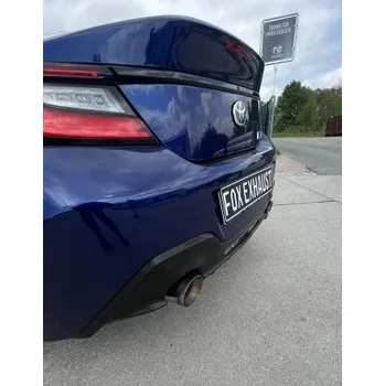 Tlumič výfuku Fox Sportauspuff koncový tlumič výfuku s koncovkou 1x114 Typ 25 na obou stranách s barevným okrajem pro Toyota GR86 2022- s motorem 2.4 SLEVA 2%