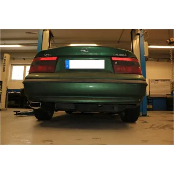 Tlumič výfuku Fox Sportauspuff koncový tlumič výfuku s koncovkou 145x65 Typ 59 pro Opel Calibra 1989-1997 s motorem 2.0, 2.0 16V SLEVA 2%
