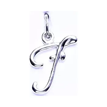 Přívěsek Stříbrné písmeno F - P437 (Stříbrná abeceda písmenko)