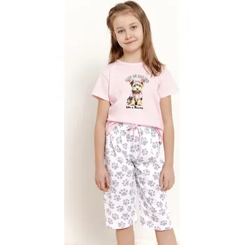 Dívčí pyžamo Taro pyžamo dívčí 3388 Pixie - růžová, 104 (Dívčí pyžamo Taro 3388)