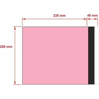Obálka PLASTOVÉ OBÁLKY 200x230 mm růžové od 10 ks