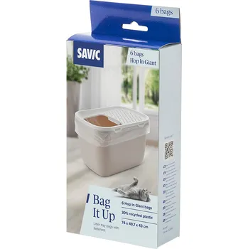 Toaleta pro kočku 3x6ks Savic Bag it Up Litter Tray Bags - Hop In Giant