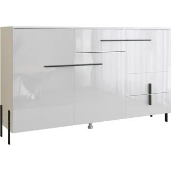 Komoda Komoda KDAKAS typ 40, bílá/bílý lesk + vyzvednutí ZDARMA