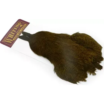 Whiting Coq de Leon Hen Cape Speckled dyed Copper Olive