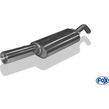Tlumič výfuku Fox Sportauspuff koncový tlumič výfuku s koncovkou 1x90 Typ 13 pro Volkswagen Corrado G60 s motorem 1.8, průměr výf. vedení 55 mm SLEVA 2%