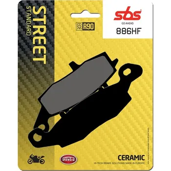 Brzdová destička SBS brzdové destičky KH231/2 STREET STANDART keramické barva černá (886HF) (Brzdové destičky SBS 886HF)