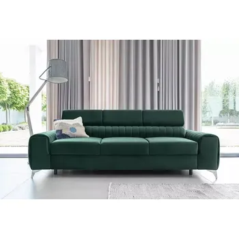 Sedací souprava Sedačka LAURENCE GREEN (Designová roztahovací sedačka zelená.)