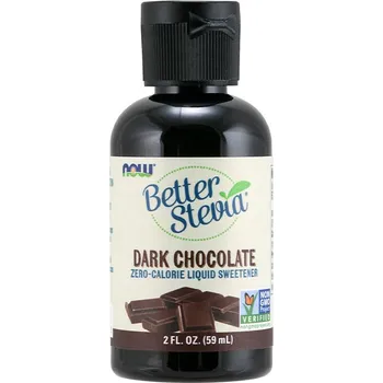 Fitness strava NOW Foods Better Stevia Liquid 59 ml Příchuť: hořká čokoláda