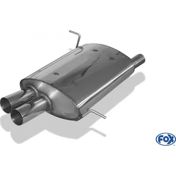 Tlumič výfuku Fox Sportauspuff koncový tlumič výfuku s koncovkou 2x70 Typ 10 pro BMW Z3 s motorem 1.9, 2.8 SLEVA 2%