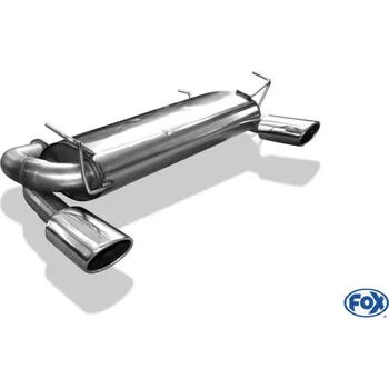 Tlumič výfuku Fox Sportauspuff koncový tlumič výfuku s koncovkou 115x85 Typ 32 na obou stranách pro Nissan 350Z s motorem 3.5 SLEVA 2%