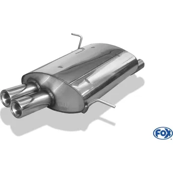 Tlumič výfuku Fox Sportauspuff koncový tlumič výfuku s koncovkou 2x70 Typ 13 pro BMW Z3 s motorem 1.9, 2.8 SLEVA 2%